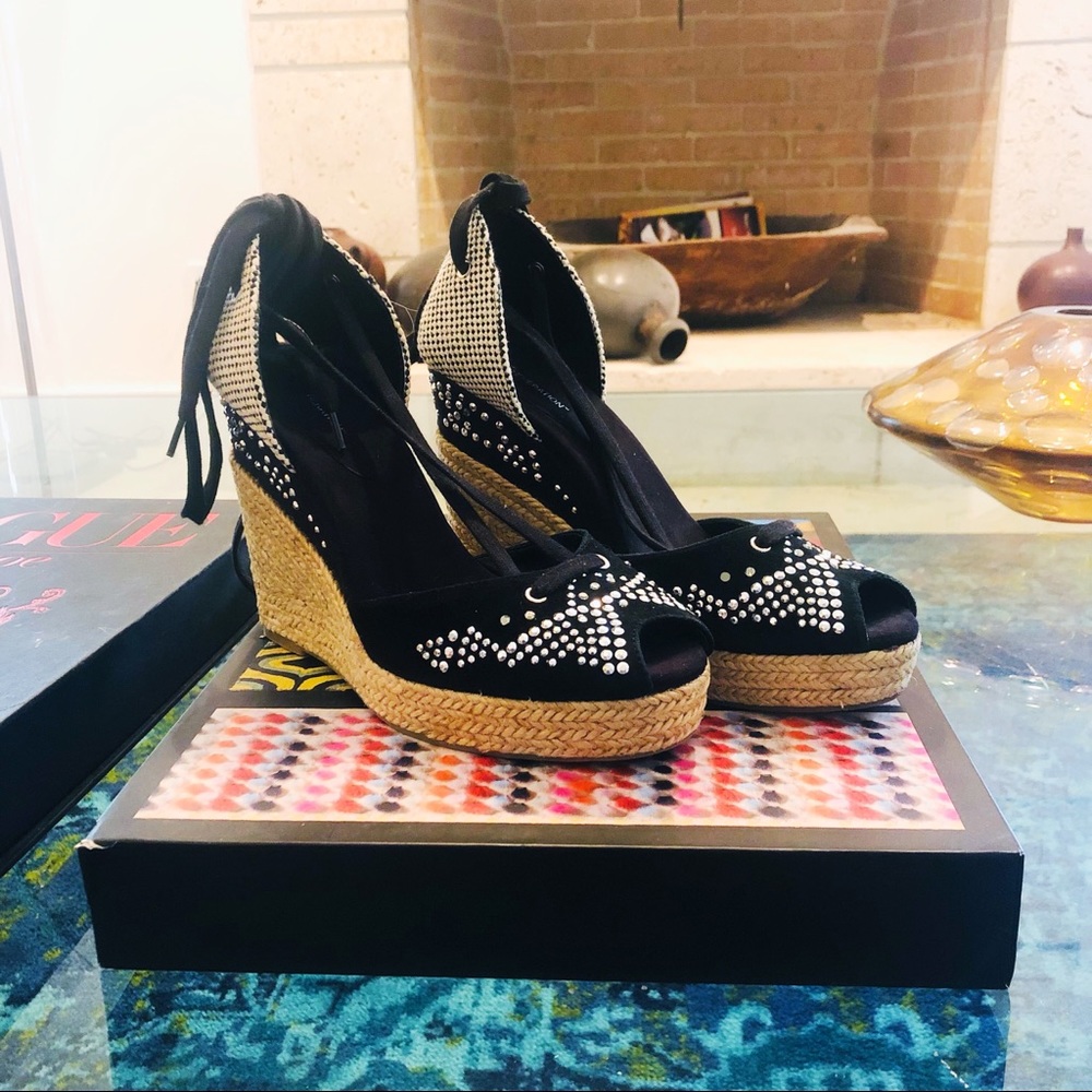 BCBGeneration Lace-up Platform Espadrilles 8.5